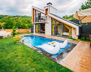 Sapanca Fevziye'de Tasarımıyla Büyüleyen, Özel Havuzlu, 2+1 Bungalov - 3