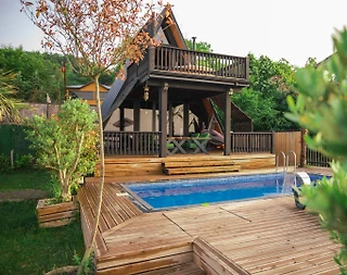 Sapanca'da Muhteşem Göl Manzaralı, Isıtmalı Havuzlu, Jakuzili Bungalov - 5