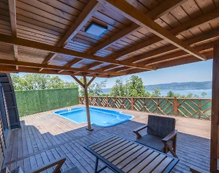 Sapanca'da Nailiye'de Muhteşem Manzaralı, Isıtmalı Havuzlu, 1+1 Villa - 5