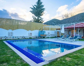 Kaş Sarıbelen'de Doğa İçerisinde, Özel Havuzlu, Taş Villa - 3