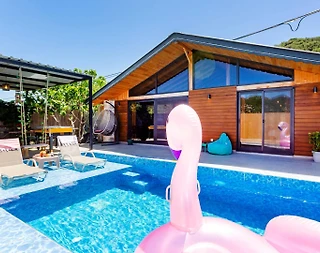 Kaş Sarıbelen'de Doğayla iç içe Konumda, Özel Havuzlu, Balayı Villası - 1