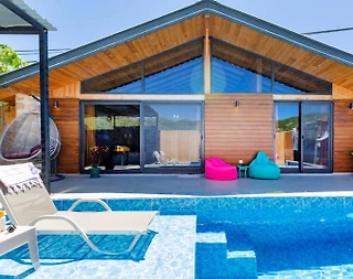 Kaş Sarıbelen'de Doğayla iç içe Konumda, Özel Havuzlu, Balayı Villası - 3