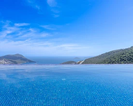 Kaş İslamlar'da Deniz Manzaralı, Özel Havuzlu, Saunalı, Kiralık Villa - 3