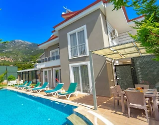 Fethiye Ölüdeniz'de Elverişli Konumda, Özel Havuzlu, Lüks Villa - 5