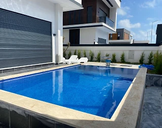 Serik Belek'te Şık Tasarıma Sahip, Özel Havuzlu, 3+1, Kiralık Villa - 2