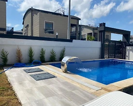 Serik Belek'te Modern Tasarıma Sahip, Özel Havuzlu, 3+1, Kiralık Villa - 3