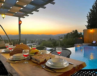 Seydikemer Girmeler'de Doğa Manzaralı, Özel Havuzlu, Jakuzili Villa - 5