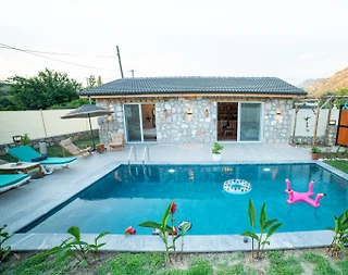 Seydikemer Kayadibi'nde Taş Mimarili, Özel Havuzlu, Balayı Villası - 2