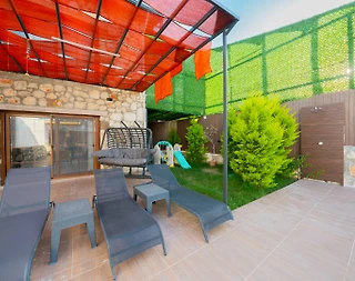 Seydikemer Kumluova'da Taş Mimarili, Özel Havuzlu, Kiralık Villa - 5