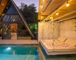 Seydikemer Yakabağ'da Muhteşem Doğada, Özel Havuzlu, Lüks Bungalov - 4