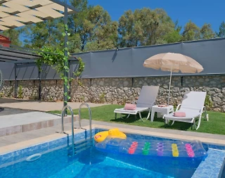 Muğla Seydikemer'de Geniş Bahçeli, Özel Havuzlu, Balayı Villası - 5