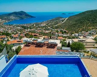 Kaş İslamlar'da Deniz Manzaralı, Özel Havuzlu, Modern Villa - 3