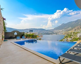 Kalkan'da Muhteşem Deniz Manzaralı, Sonsuzluk Havuzlu, Kiralık Villa - 2