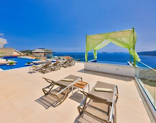 Kaş Kalkan'da Göz Alıcı Manzaralı, Özel Havuzlu, Lüks Villa - 3