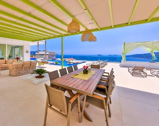 Kaş Kalkan'da Göz Alıcı Manzaralı, Özel Havuzlu, Lüks Villa - 5