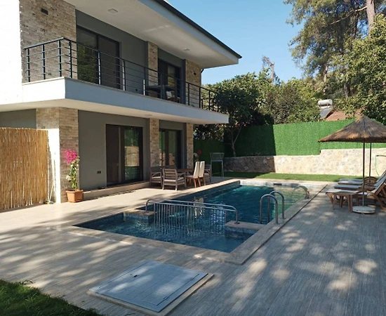 Ula Gökçe'de Doğa İçerisinde, Özel Havuzlu, Kiralık Villa - 1