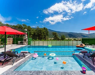 Kaş Çamlıova'da Lüks Tasarımlı, Açık ve Kapalı Havuzlu, 4+1 Kiralık Villa - 5