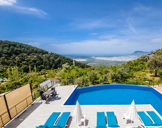 Kaş İslamlar'da Sessiz Konumda, Özel Havuzlu, Modern Tasarımlı Villa - 5