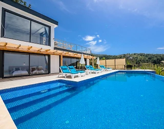 Kaş İslamlar'da Sessiz Konumda, Özel Havuzlu, Modern Tasarımlı Villa - 2