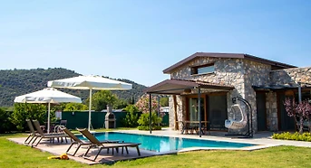 Luxury Villa with Private Pool in Fethiye Kayakoy in Unique Nature