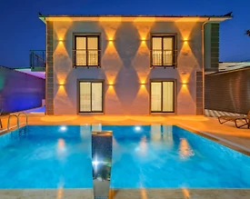 Fethiye Karaçulha'da Jakuzili, Özel Havuzlu, Lüks Tatil Villası - 3