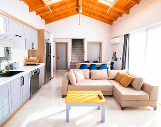 Kaş Andifli'de Modern Tasarımlı, Özel Havuzlu, Taş Villa - 4