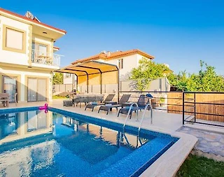 Kaş Andifli'de Doğayla Baş Başa, Özel Havuzlu, İkiz Villa - 4