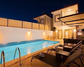 Kaş Andifli'de Doğayla Baş Başa, Özel Havuzlu, İkiz Villa - 2