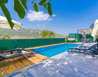 Kaş Sarıbelen'de Doğa İle İç İçe, Özel Havuzlu, Kiralık Villa - 2