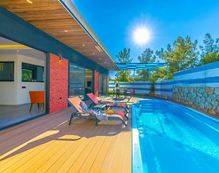 Kaş İslamlar'da Doğa İçerisinde, Özel Havuzlu, Korunaklı Villa - 1