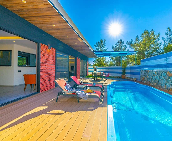Kaş İslamlar'da Doğa İçerisinde, Özel Havuzlu, Korunaklı Villa - 1
