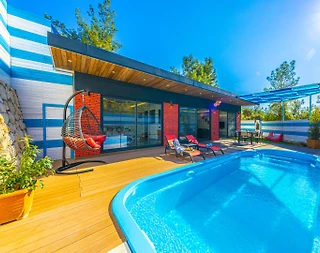 Kaş İslamlar'da Doğa İçerisinde, Özel Havuzlu, Korunaklı Villa - 5