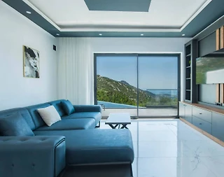 Kaş İslamlar'da Panoramik Deniz Manzaralı, Özel Havuzlu, 1+1 Villa - 5