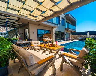 Kaş Bezirgan'da Enfes Doğa Manzaralı, Özel Havuzlu, Lüks Villa - 4