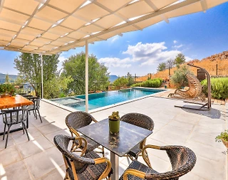 Kaş Çukurbağ'da Doğa Manzaralı, Özel Havuzlu, 8 Kişilik, Şık Villa - 3