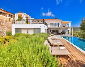 Kaş Çukurbağ'da Doğa Manzaralı, Özel Havuzlu, 8 Kişilik, Kiralık Villa - 2