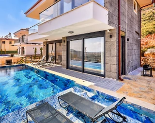 Kaş Çukurbağ'da Göz Alıcı Doğa Manzaralı, Özel Havuzlu, Lüks Villa - 4