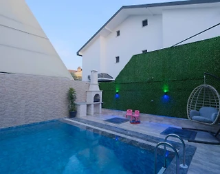 Fethiye Akarca'da Merkezi Konumda, Özel Havuzlu, Modern Villa - 4