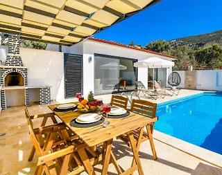 Kaş İslamlar'da Özel Havuzlu, Jakuzili, 1+1, Lüks Balayı Villası - 1