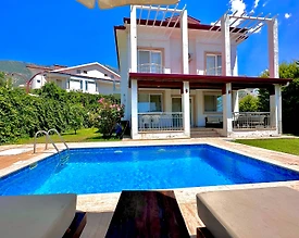 Fethiye Ölüdeniz'de Sakin Konumda, Özel Havuzlu, 4 Kişilik Villa - 3