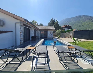 Fethiye Ölüdeniz'de Çekirdek Ailelere Uygun, Özel Havuzlu, 2+1 Villa - 4