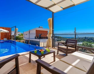 Kaş Bezirgan'da Deniz Ve Doğa Manzaralı, Özel Havuzlu, Lüks Villa - 5