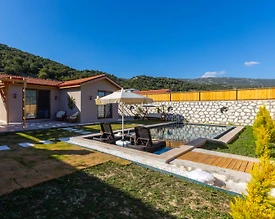 Kaş Sarıbelen'de Doğa İle Baş Başa, Özel Havuzlu, Jakuzili Villa - 3