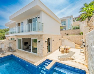 Kaş Çukurbağ'da Çekirdek Ailelere Uygun, Özel Havuzlu, 2+1 Villa - 1