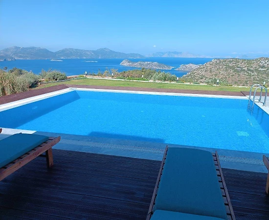 Marmaris Söğüt'te Enfes Deniz Manzaralı, Özel Havuzlu, Otantik Villa - 1