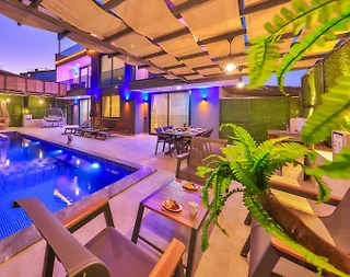 Antalya Kaş'ta Doğa ile İç İçe, Özel Havuzlu, Jakuzili, Lüks Villa - 1