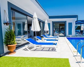 Kaş Sarıbelen'de Gözlerden Uzak Konumda, Özel Havuzlu, Saunalı Villa - 3