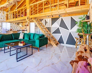 Kaş Sarıbelen'de Sinema Odalı, Özel Havuzlu, Hamaklı, Balayı Villası - 5