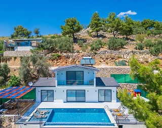 Kaş İslamlar'da Sakin Konumda, Özel Havuzlu, 6 Kişilik Villa - 4
