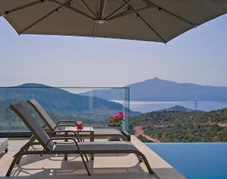 Kaş Bezirgan'da Enfes Deniz Manzaralı, Özel Havuzlu, Lüks Villa - 5
